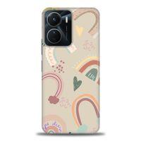 Tecno Spark 9 Pro Kılıf HD Baskılı Kılıf - Kahve Gökkuşağı + Tam Ekran Koruyucu