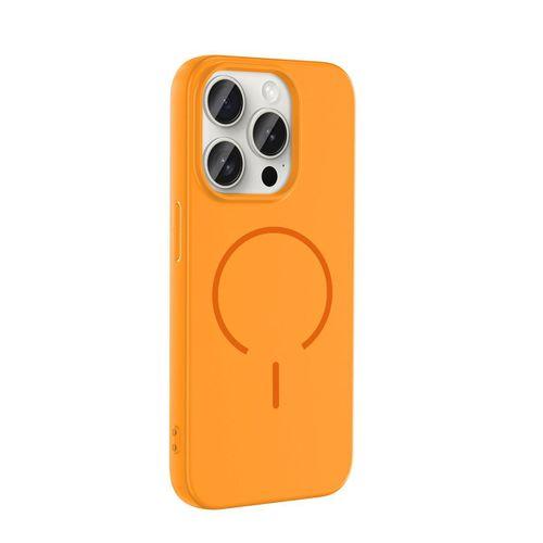 Apple iPhone 15 Pro Kılıf M-safe Şarj Özellikli Zore Meta Kapak