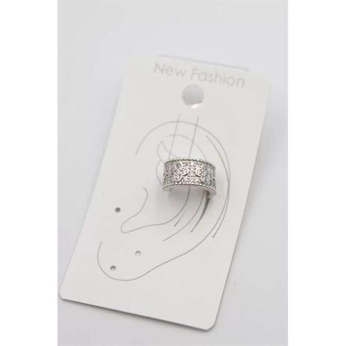 Taşlı Kıkırdak Küpe - Gümüş