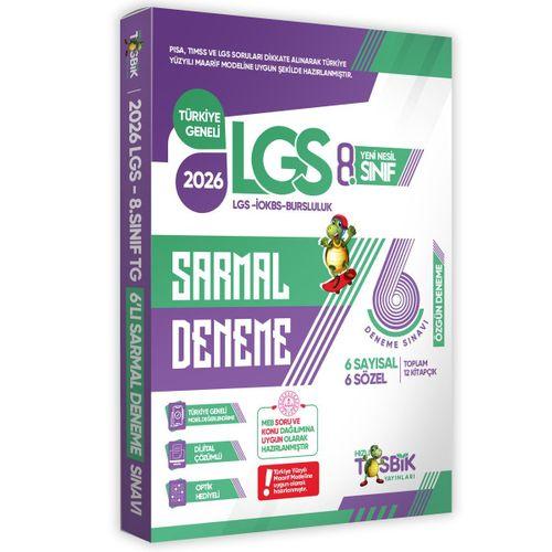2026 8  Sınıf Yeni Sistem LGS 6lı SARMAL Deneme Paketi Dijital Çözümlü Hızlı Tosbik Yayınları