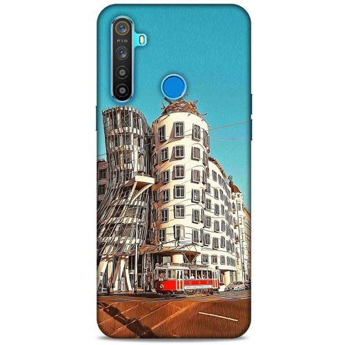 Oppo Realme 5i Kılıf Dünya Mimarisi (35) Fit Design Kılıf The Dancing House Çekya