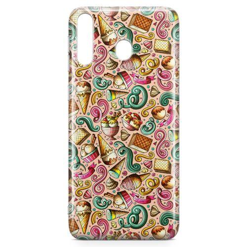 Samsung Galaxy M30 Kılıf Gelato Dondurma Arka Kapak Koruma Desenli Full Koruyucu