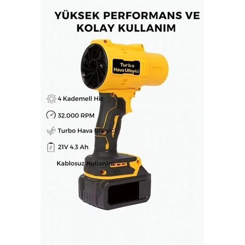 Ahv-18 Turbo Hava Üfleyici | 4 Kademe Hız | 21v 431w Kablosuz Blower | 32.000 Rpm’’