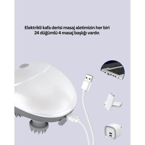 Su Geçirmez Elektrikli Kafa Masaj Cihazı Ipx7
