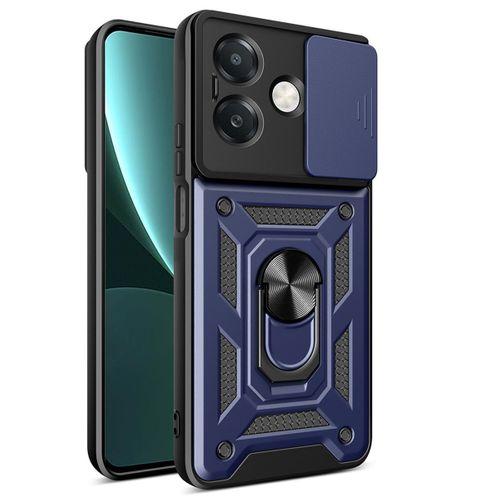 Oppo A3 Kılıf Magnetik Standlı Kamera Korumalı Zore Sürgülü Vega Kapak