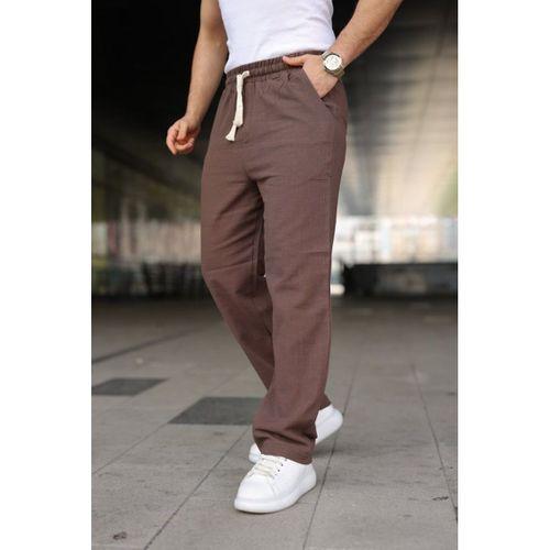 Erkek İthal Yıkamalı Keten Pantolon