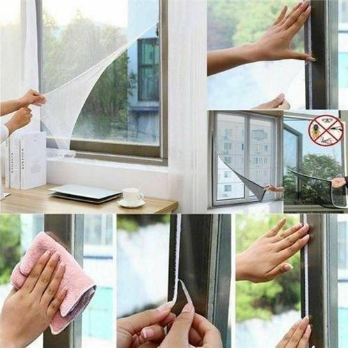 Angel Of Life® Tüm Cam Pencere Kapılara Uyumlu Çift Kanat Pencere Sinekliği