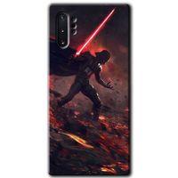 Potkal Hediye Fabrikası Samsung Galaxy Note 10 Plus HD Baskılı Kılıf + 9D Tam Ekran Koruyucu - Darh Vader Wars