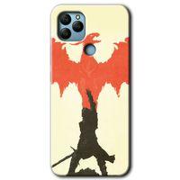 MRCİLETİSİM General Mobile GM 22 Kılıf HD Desen Baskılı Arka Kapak + Temperli Cam - Dragon Hunter 1