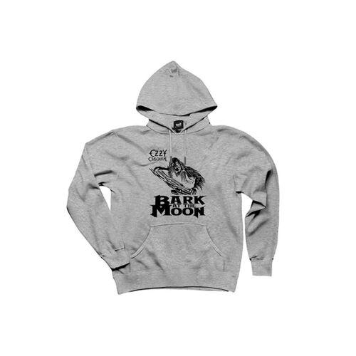 Ozzy Osbounre Bark At The Moon Gri Kapşonlu Sweatshirt Hoodie