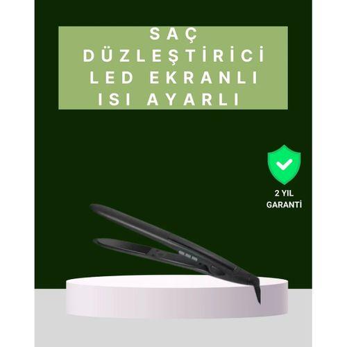 2025 Isı Ayarlı Titanyum Kaplama Seramik Plakalı Saç Düzleştirici Dijital Ekranlı A Kalite