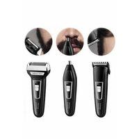 Tıraş Makinesi 3 Başlıklı T Başlıklı Hassas Ciltlere Özel Saç Sakal Vücut Kulak Ve Burun