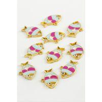 Balık Tek Kulplu Mineli Bileklik ve Kolye Ucu Aparatı 1 Adet