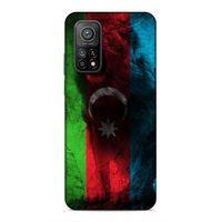 Xiaomi Mi 10T Pro 5G Uyumlu Kılıf Azarbaijan (35) Fit Design Kılıf Bayrak Aslanlı