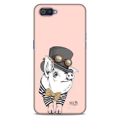Animax Papyonlu Domuz Oppo Realme C2 Kılıf Desenli Silikon