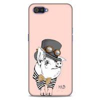 Animax Papyonlu Domuz Oppo Realme C2 Kılıf Desenli Silikon