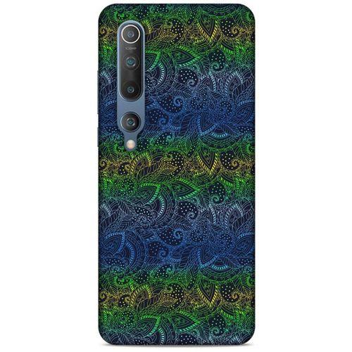Xiaomi Mi 10 Kılıf Desenli Özel Seri Tüyler (44) Tough Armor Kılıf