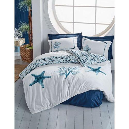 Cotton Box Maritime Ranforce Nevresim Takımı Tek Kişilik Star Lacivert