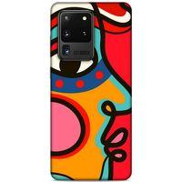 Lopard Samsung Galaxy S20 Ultra Uyumlu Kılıf Soyut Sanat (9) Baskılı Kılıf