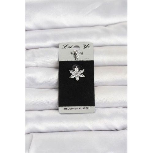 316L Cerrahi Çelik Lotus Model Göbek Piercing