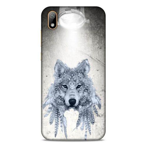 Lopard Huawei Y5 2019 Uyumlu Kılıf Tattoo's (48) Bumper Kılıf Kızılderili Kurt