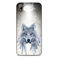 Lopard Huawei Y5 2019 Uyumlu Kılıf Tattoo's (48) Bumper Kılıf Kızılderili Kurt