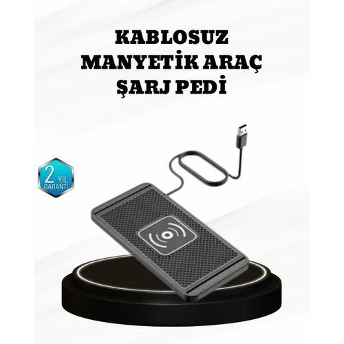 15w Manyetik Kablosuz Şarj Pedi Araç Masa Kullanımına Uygun Qi Şarj Cihazı