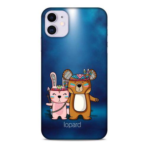 Apple Iphone 11 Kılıf FunnyMaX (2) Kabı Lacivert Beyaz