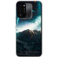 Tecno Spark 8C Kılıf HD Desen Baskılı Arka Kapak - Uzay Gökyüzü