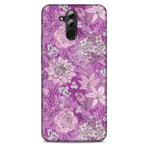 Huawei Mate 20 Lite Uyumlu Kılıf Pembe Delisi (8) Baskılı Kılıf Çiçek
