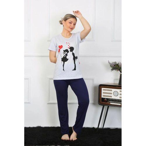 Kadın Kısa Kol Penye Pijama Takımı