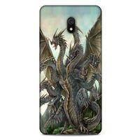 Xiaomi Redmi 8A Kılıf Dragons (35) Fit Design Kılıf 9 Başlı Ejderha