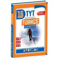 TYT Türkçe Tamamı Çözümlü 15 li Denemeleri Apotemi Yayınları