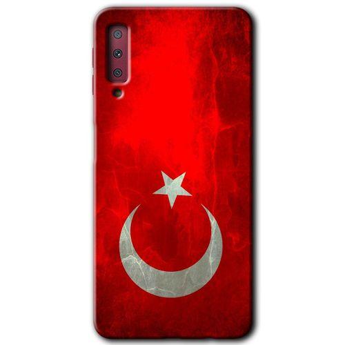 Galaxy A7 2018 Kılıf HD Desen Baskılı Arka Kapak - Albayrak