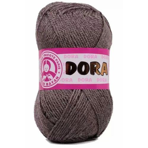 1 Adet Dora El Örgü İpi Yünü 100 gr 014 Kahverengi - mudanis