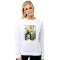 Anime One Piece Baskılı Beyaz Kadın Sweatshirt