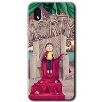 MRCİLETİSİM Samsung Galaxy A01 Core Kılıf Baskılı Kapak - Morty + 5D Tam Kaplayan Cam