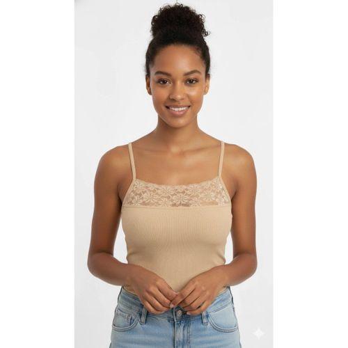 Şahinler Dar Dantel İp Askılı Ten B607