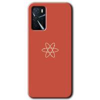 Oppo A16 Kılıf Baskılı Kapak - Atom + 5D Tam Kaplayan Cam