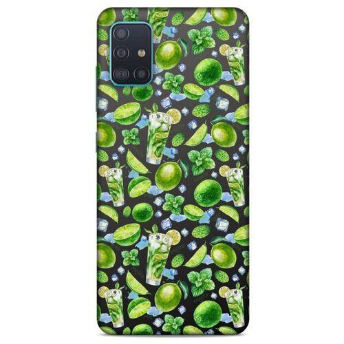 Frutix Lime 01 Samsung Galaxy A51 Kılıf Desenli Silikon