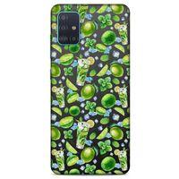 Frutix Lime 01 Samsung Galaxy A51 Kılıf Desenli Silikon