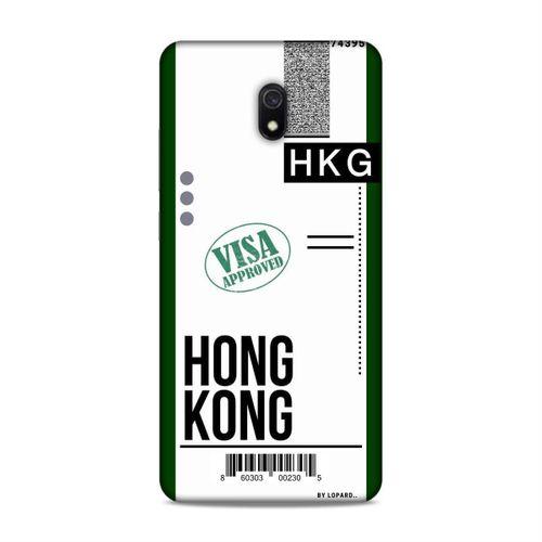 Xiaomi Redmi 8A Kılıf Uçak Bileti Hong Kong Arka Kapak Koruma Desenli Full Koruyucu