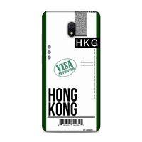 Xiaomi Redmi 8A Kılıf Uçak Bileti Hong Kong Arka Kapak Koruma Desenli Full Koruyucu