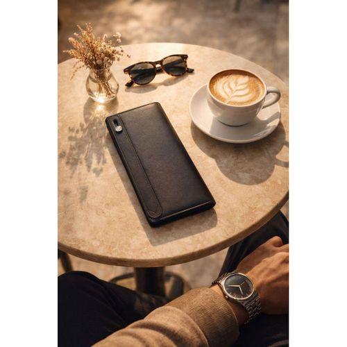 Hakiki Deri Mıknatıslı Kart Ve Telefon Bölmeli Unisex Cüzdan VS.BLKT.0944