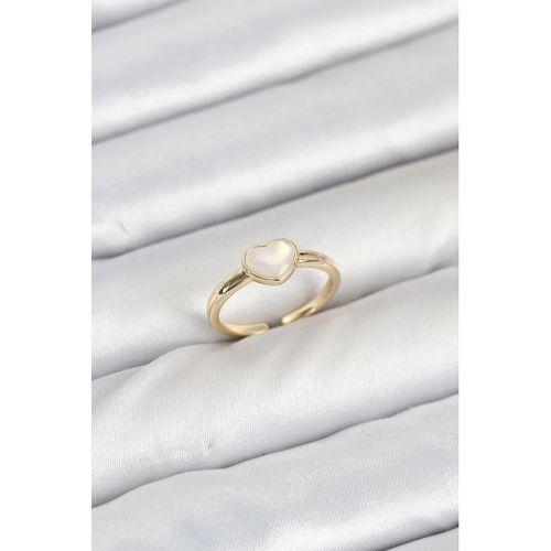 Pirinç Gold Renk Kalpli Kadın Yüzük