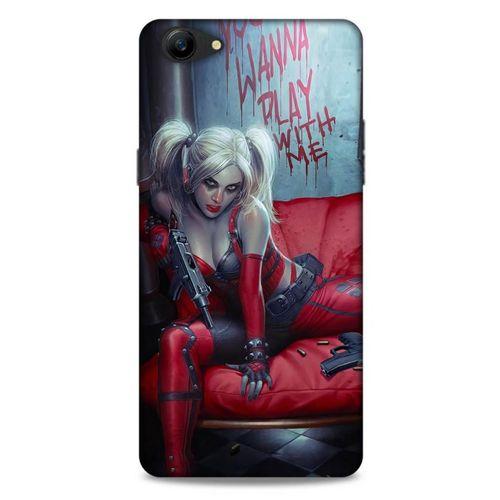 Oppo A79 Uyumlu Kılıf Harley Quinn (22) Tam Koruma Kılıfı Kırmızımsı kahverengi