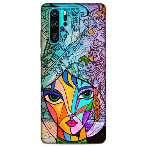 Lopard Huawei P30 Pro Uyumlu Kılıf Sürreal Yüzler ♀ (48) Bumper Kılıf Desenli