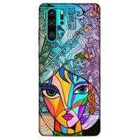 Lopard Huawei P30 Pro Uyumlu Kılıf Sürreal Yüzler ♀ (48) Bumper Kılıf Desenli