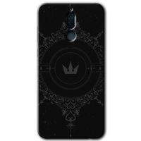 Potkal Hediye Fabrikası Huawei Mate 10 Lite HD Baskılı Kılıf + 9D Tam Ekran Koruyucu - Siyah Mandala 1