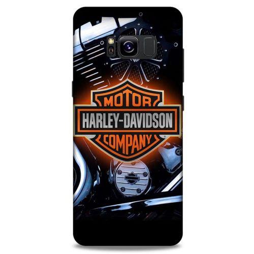 Samsung Galaxy S8 Uyumlu Kılıf Motorsiklet (13) Silikon Kap Harley Davidson